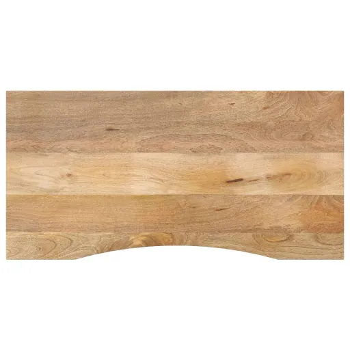Tampo de Mesa com Curva 120x50x2,5 cm Mangueira Áspera Maciça