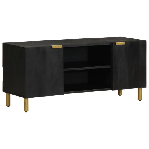 Móvel de TV 105x33x46 cm Derivados de Madeira Preto