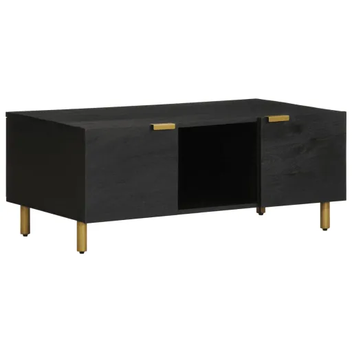 Mesa de Centro 100x54x40 cm Derivados de Madeira Preto