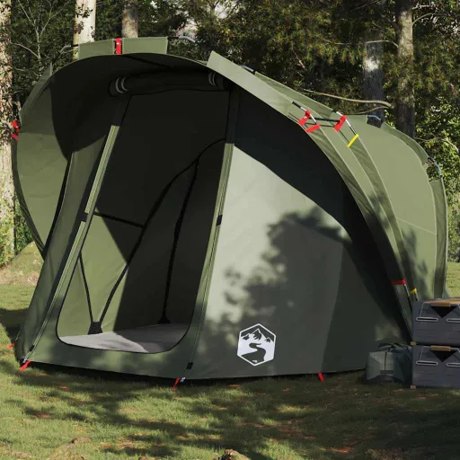 Tenda de Pesca para 4 Pessoas Impermeável Verde Azeitona