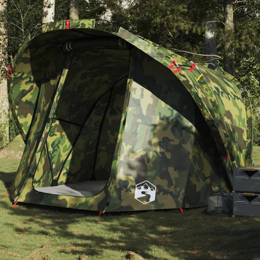 Tenda de Pesca para 4 Pessoas Impermeável Camuflagem