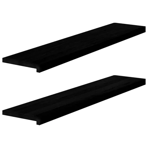 Soleiras da Janela   120x30x2 cm Carvalho Castanho-Escuro (2 pcs)