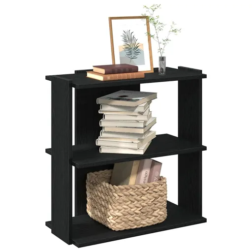 Estante c/ 3 Prateleiras 60x30x60 cm Derivados de Madeira Preto