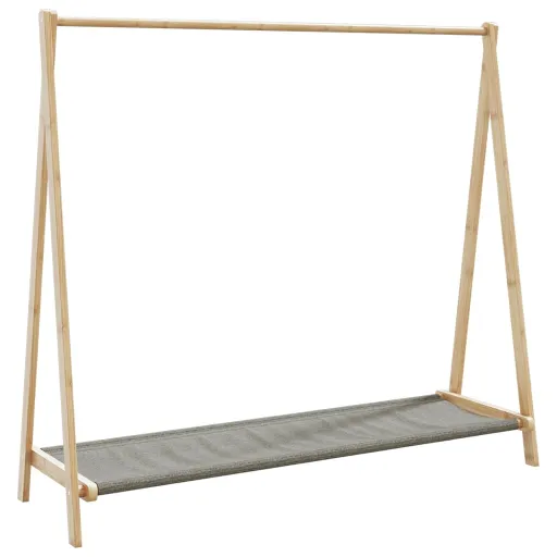 Roupeiro com Prateleiras 106x34x102 cm Bambu
