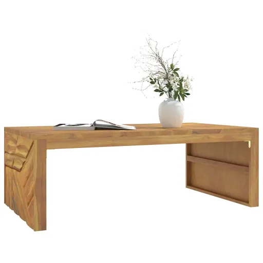 Mesa de Centro 110x60x38 cm Madeira Maciça Teca
