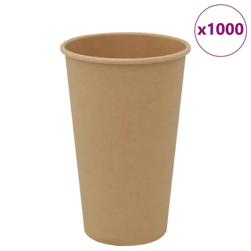 Copos de Café de Papel   16oz 400ml Castanho (1000 pcs)