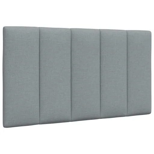 Almofadão de Cabeceira Hanko 80 cm Tecido Cinzento-Claro