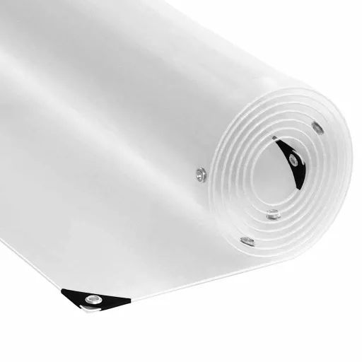 Encerado Transparente com Ilhós 5x12 m PVC