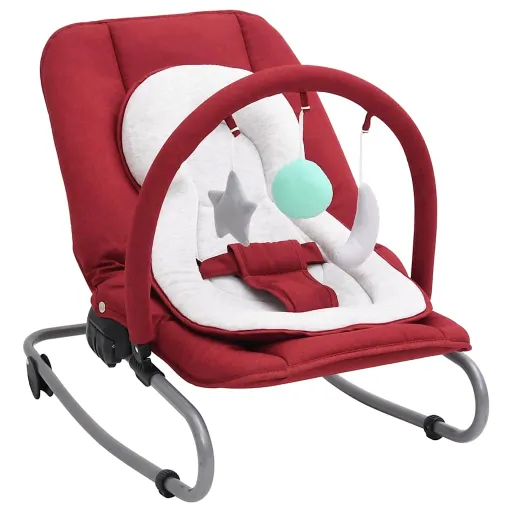 Baloiço de Bebé Aço Vermelho