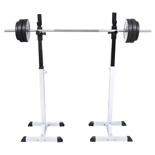 Conjunto de Suportes de Halteres para Agachamentos