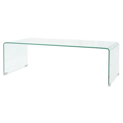 Mesa de Centro em Vidro Temperado 98x45x30cm Transparente