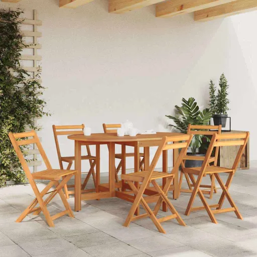 Mesa de Jardim 130x90x72 cm Madeira de Acácia Maciça
