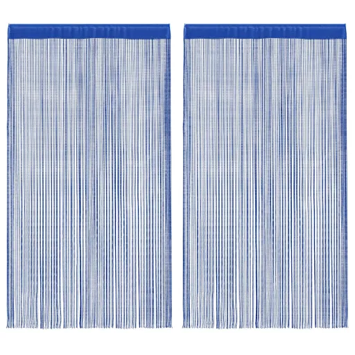 Cortinas de Fios   100x250 cm Azul (2 pcs)