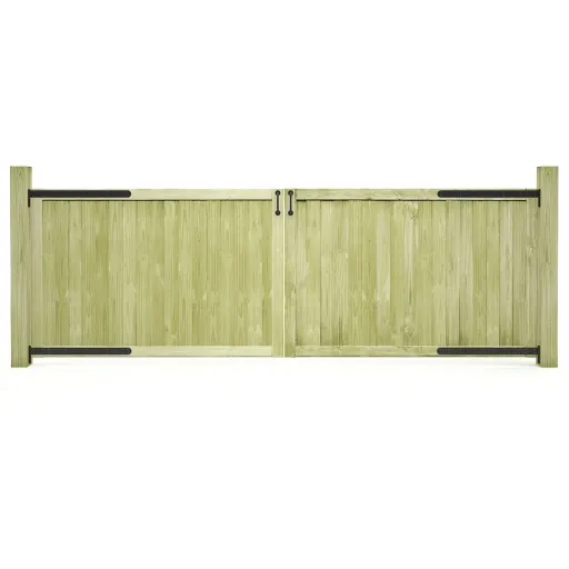 Portões de Jardim   300x100 cm Pinho Impregnado (2 pcs)