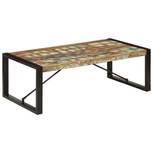 Mesa de Centro 120x60x40 cm Madeira Recuperada Maciça