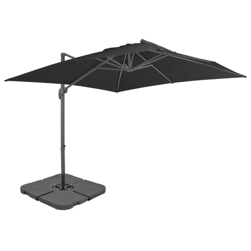 Guarda-Sol de Jardim com Base Portátil Antracite