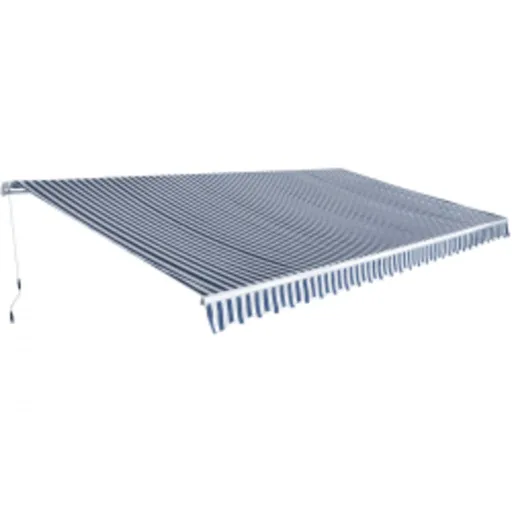 Todo Dobrável Manual 600 cm Azul e Branco