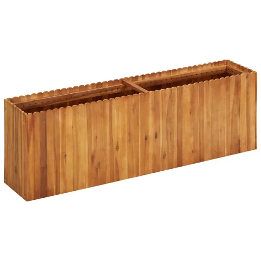 Vaso/Floreira de Jardim 150x30x50 cm Madeira de Acácia Maciça