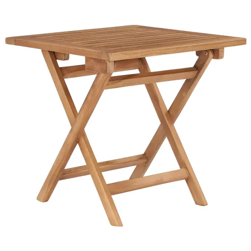 Mesa de Jardim Dobrável 45x45x45 cm Madeira de Teca Maciça