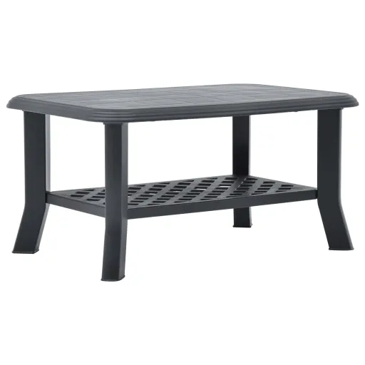 Mesa de Centro 90x60x46 cm Plástico Antracite