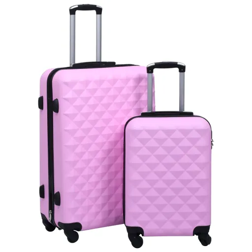Conjunto de Malas de Viagem Estojo Rígido   ABS Rosa (2 pcs)