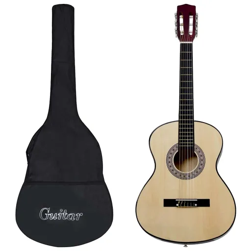 12 Peças Conjunto de Guitarra Clássica para Iniciantes 4/4 39"