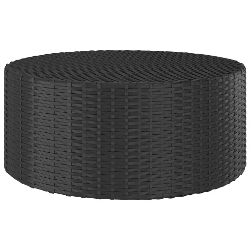 Mesa de Centro 68x68x30 cm Vime PE Preto