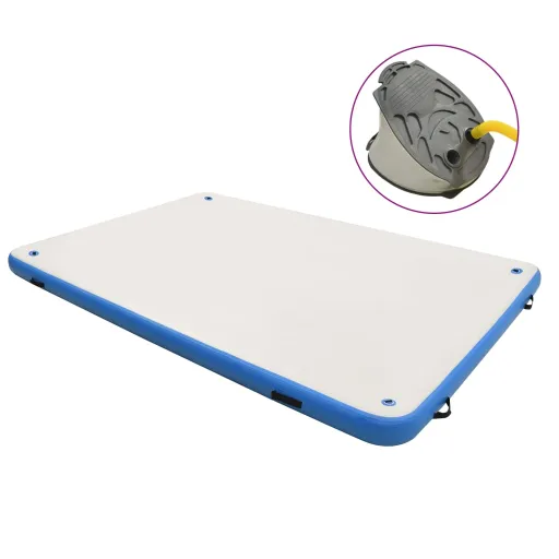 Plataforma Flutuante Insuflável 300x300x15 cm Azul e Branco