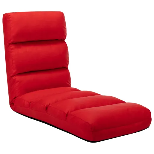 Colchão Dobrável Couro Artificial Vermelho