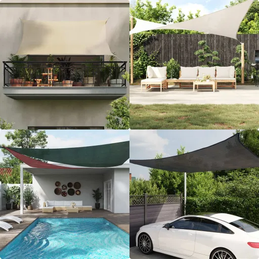 Para-Sol Estilo Vela 160 g/m² 2x2,5 m PEAD Antracite