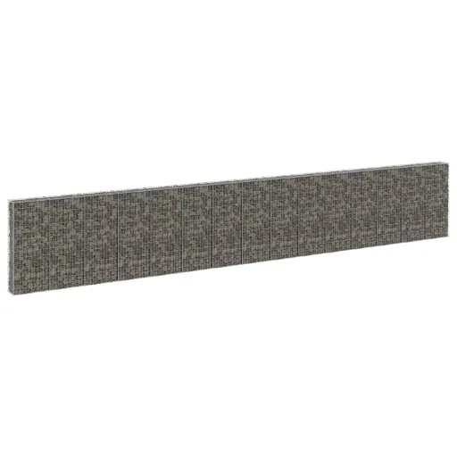 Muro Gabião com Tampas Aço Galvanizado 900x30x150 cm