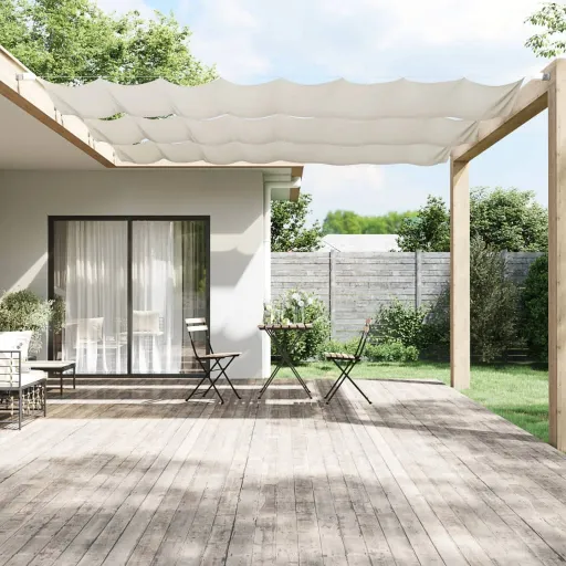 Toldo Vertical 60x1000 cm Tecido Oxford Branco