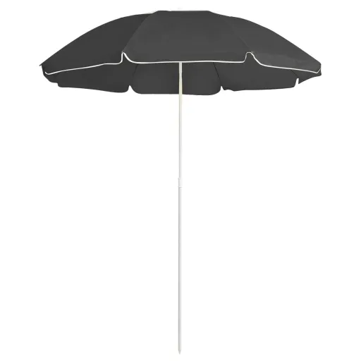 Guarda-Sol de Jardim com Poste de Aço 180 cm Antracite