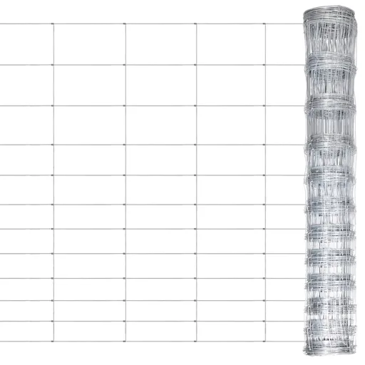 Cerca de Jardim 50 m 150 cm Aço Galvanizado Prateado