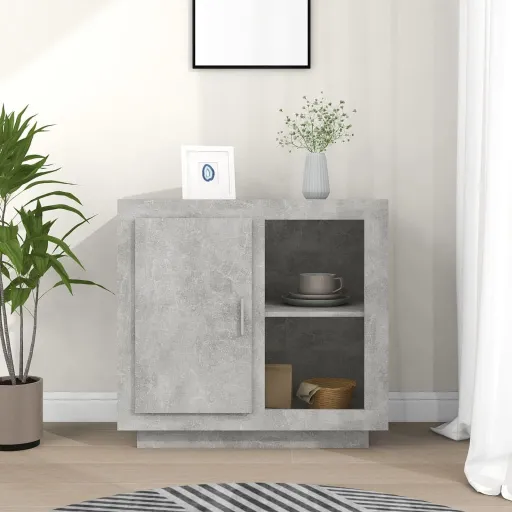 Aparador 80x40x75 cm Cinza Cimento