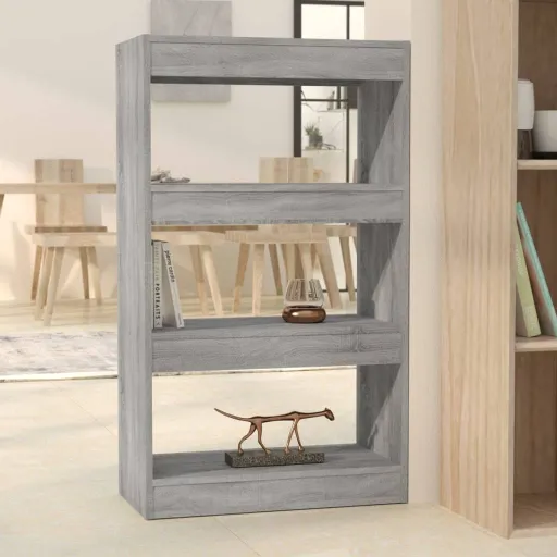 Estante/Divisória 60x30x103cm Derivados Madeira Cinzento Sonoma