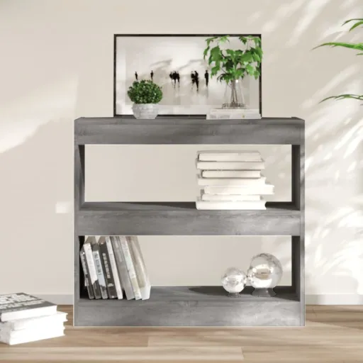 Estante/Divisória 80x30x72 cm Cor Sonoma Cinza
