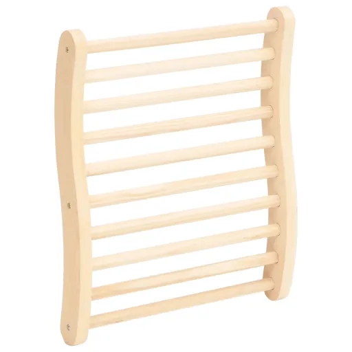 Encosto para Sauna em Forma de S Madeira de Pinho Maciça
