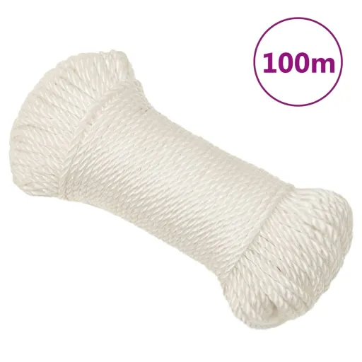 Corda de Trabalho 6 mm 100 m Polipropileno Branco