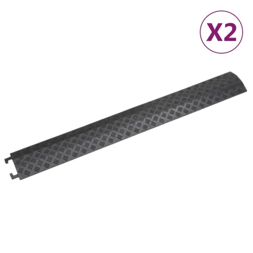 Rampas Protetoras de Cabos   98,5 cm Preto (2 pcs)