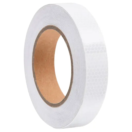 Fita Refletora 2,5 cm x 20 m PVC Branco