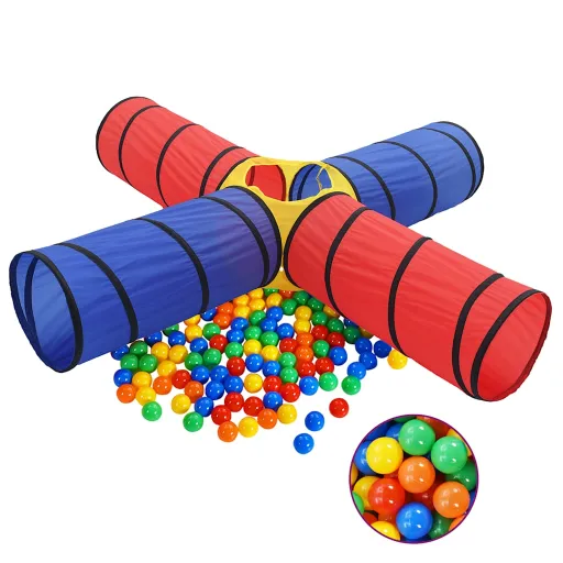 Túnel de Brincar Infantil c/ 250 Bolas Multicor