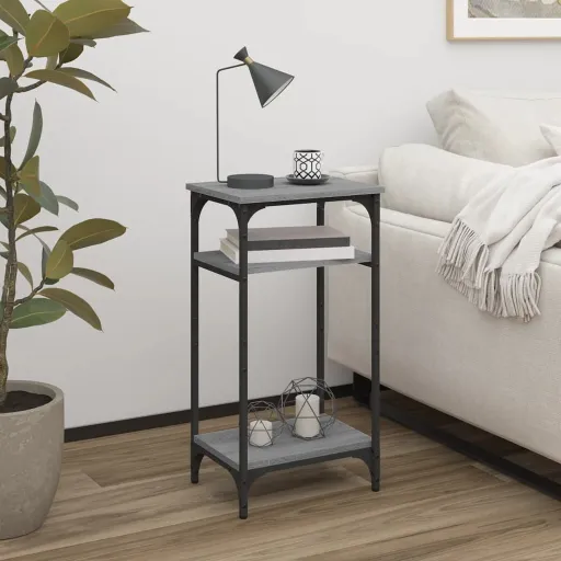 Mesa de Apoio 40x30x75 cm Derivados de Madeira Cinzento Sonoma