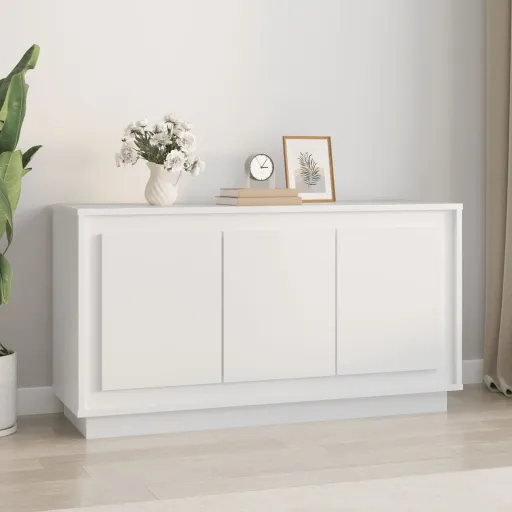 Aparador 102x35x55 cm Derivados de Madeira Branco