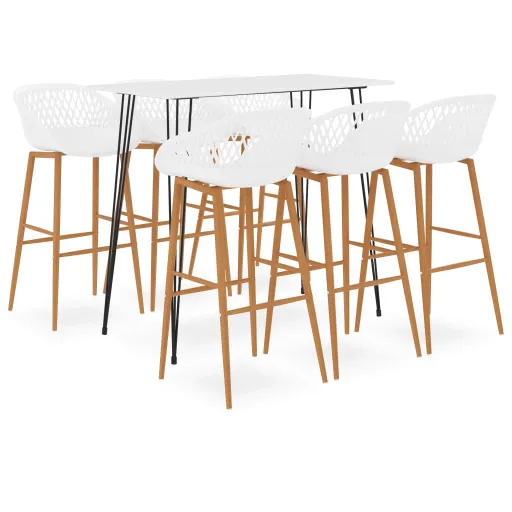 Conjunto de Bar Branco (7 pcs)