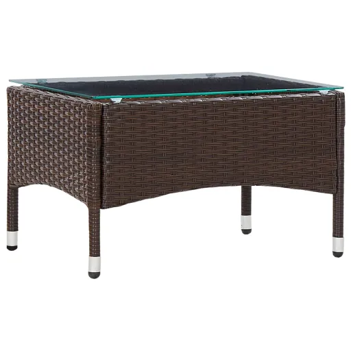 Mesa de Centro 60x40x36 cm Vime PE Castanho