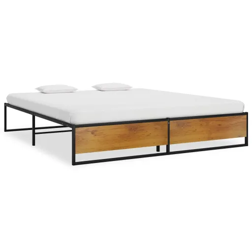 Estrutura de Cama 160x200 cm Metal Preto