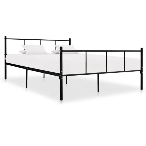 Estrutura de Cama 160x200 cm Metal Preto