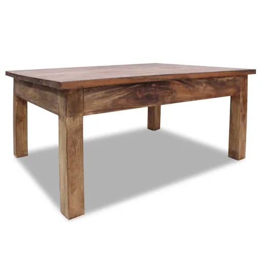 Mesa de Centro Madeira de Mogno Maciça 96x73x45 cm