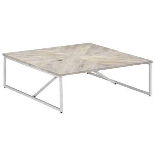 Mesa de Centro 110x110x36 cm Madeira de Mangueira Maciça